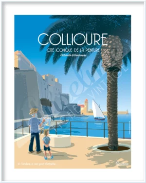 Affiche COLLIOURE • Cité iconique de la peinture • Picturale & lumineuse • Ici l'anchois a son port d'attache