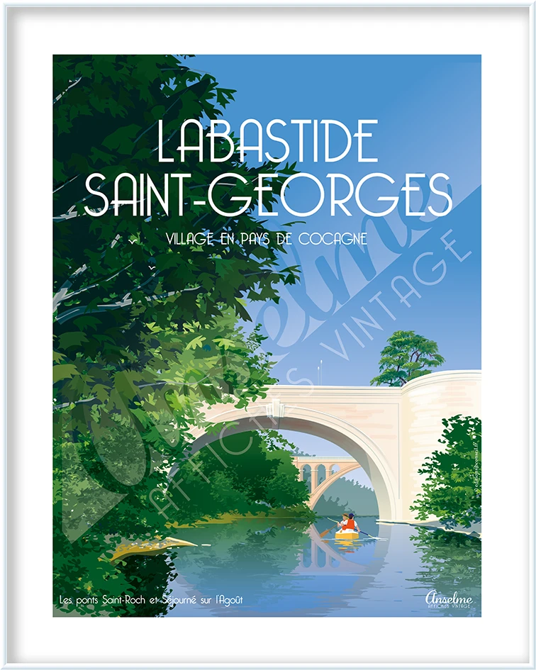 LABASTIDE-SAINT-GEORGES • Village en Pays de Cocagne • Les ponts Saint Roch et Séjourné sur l'Agoût